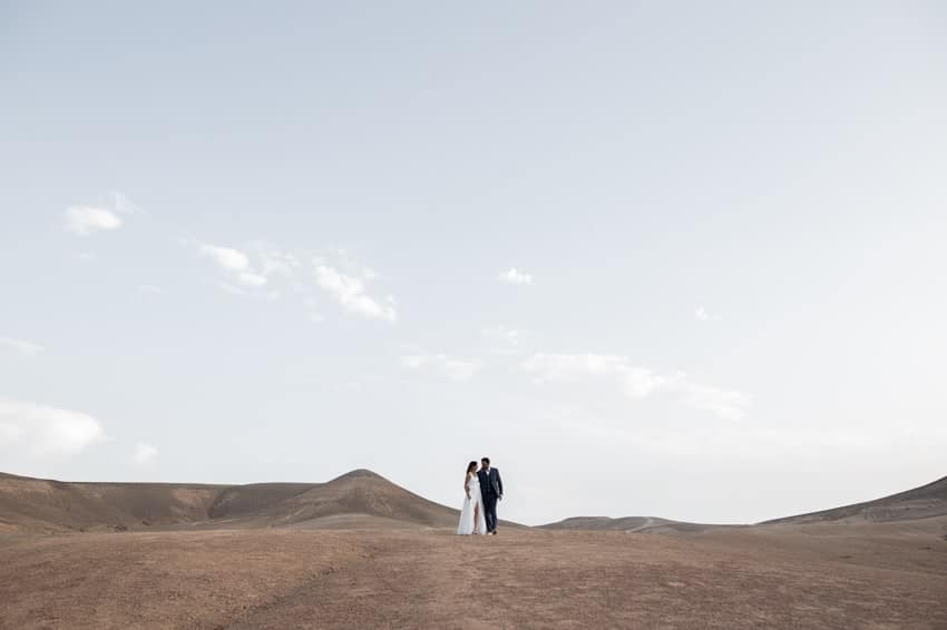 mariage la pause désert