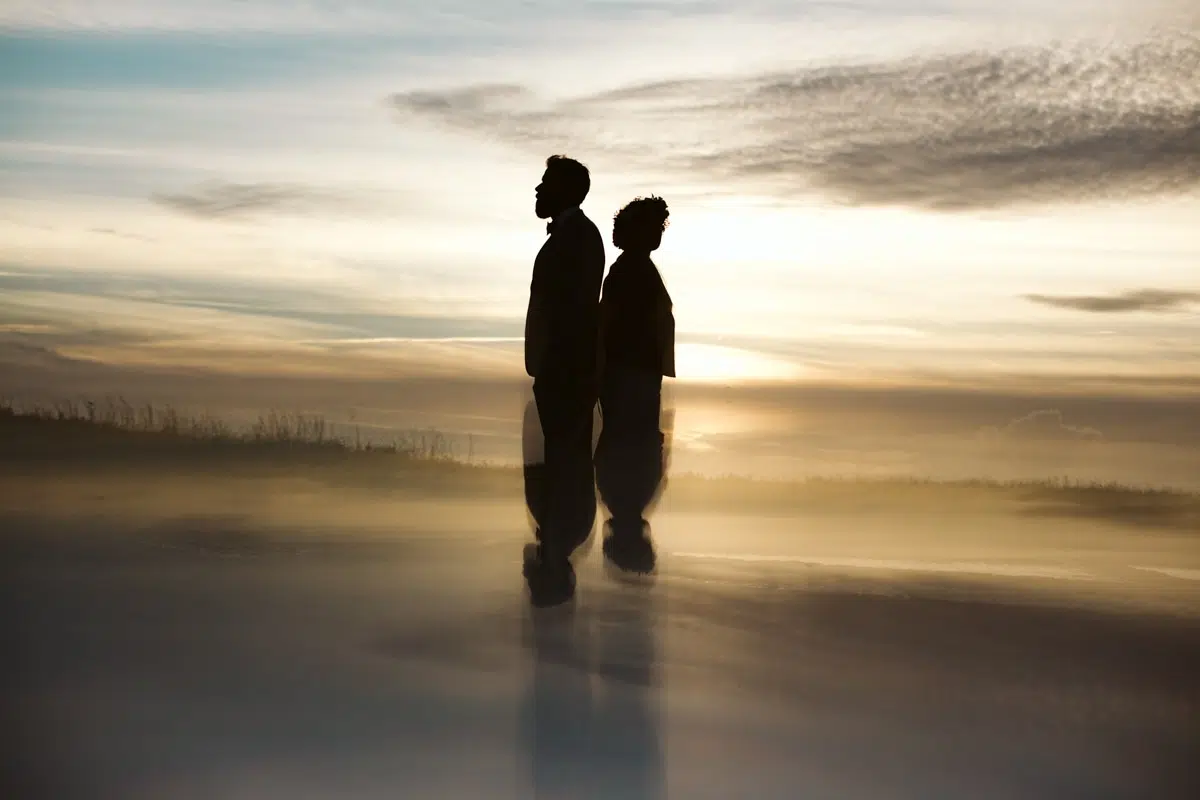 silhouette coucher de soleil
