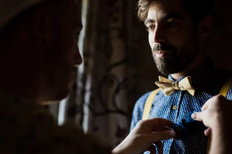 habillage temoin mariage