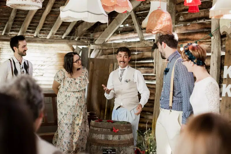 Discours d'un Temoin lors de la cérémonie laïque