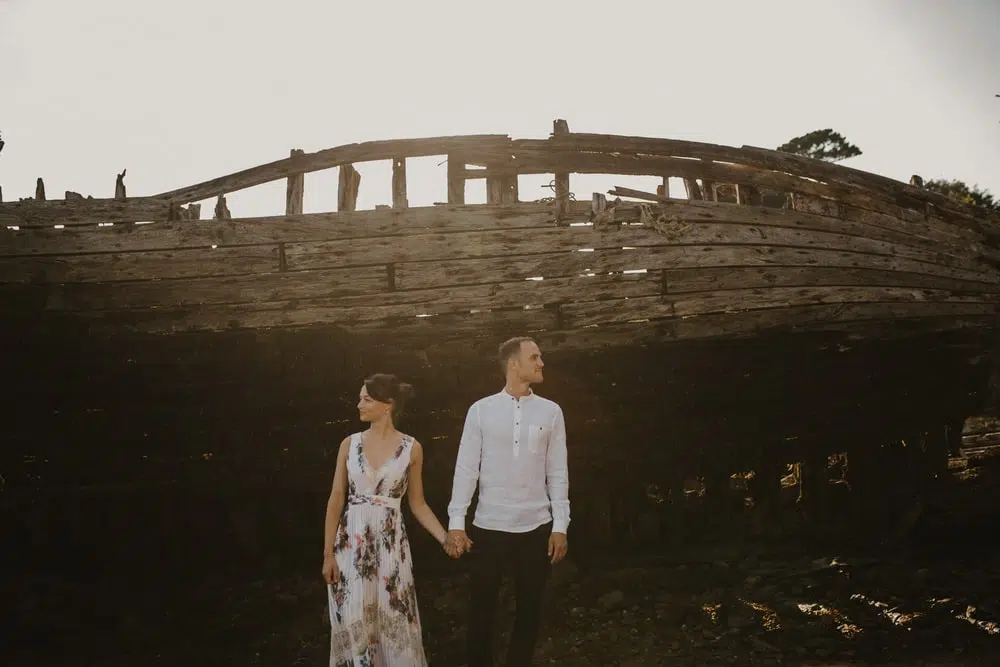 couple creatif bateau bois