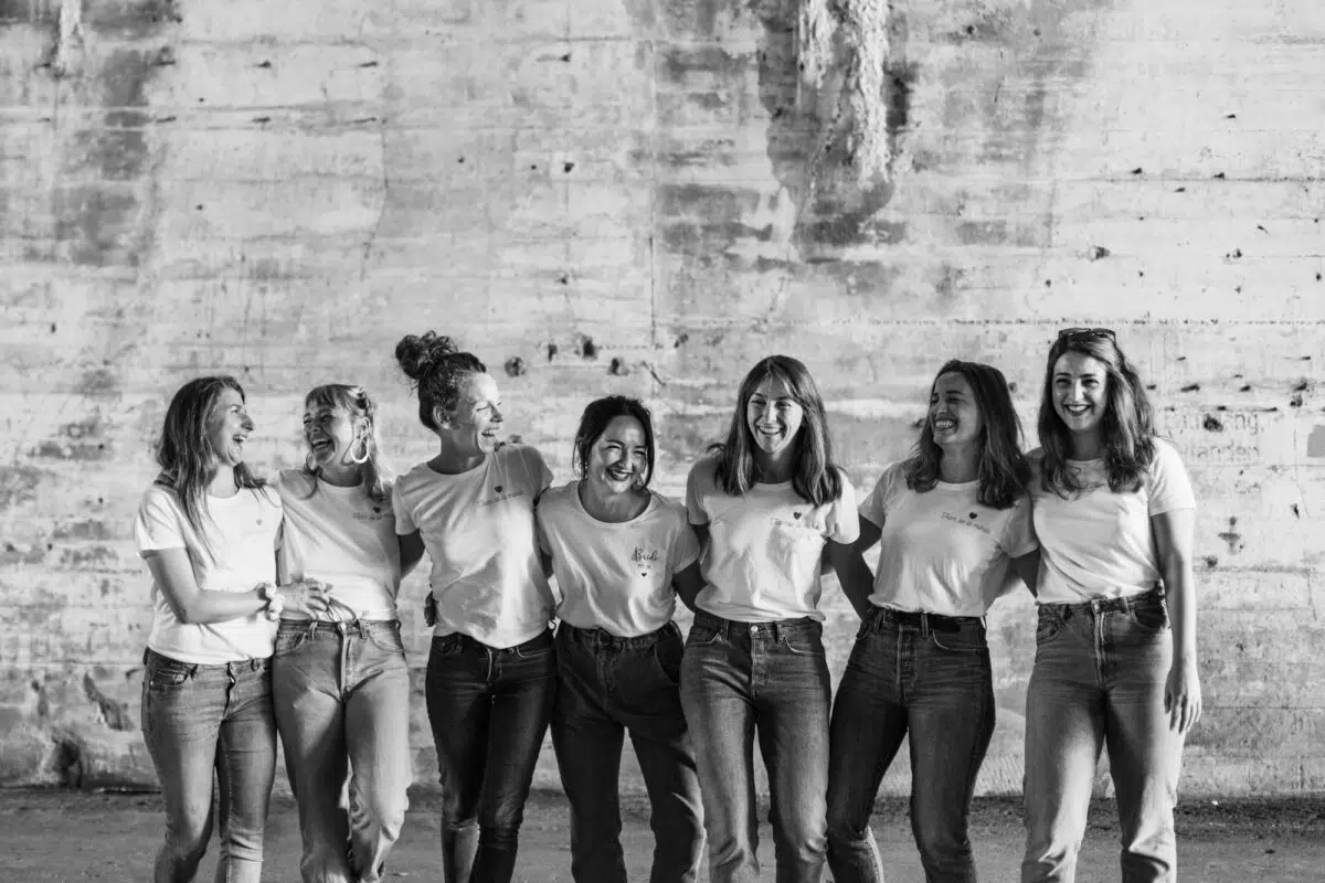 portrait filles noir et blanc