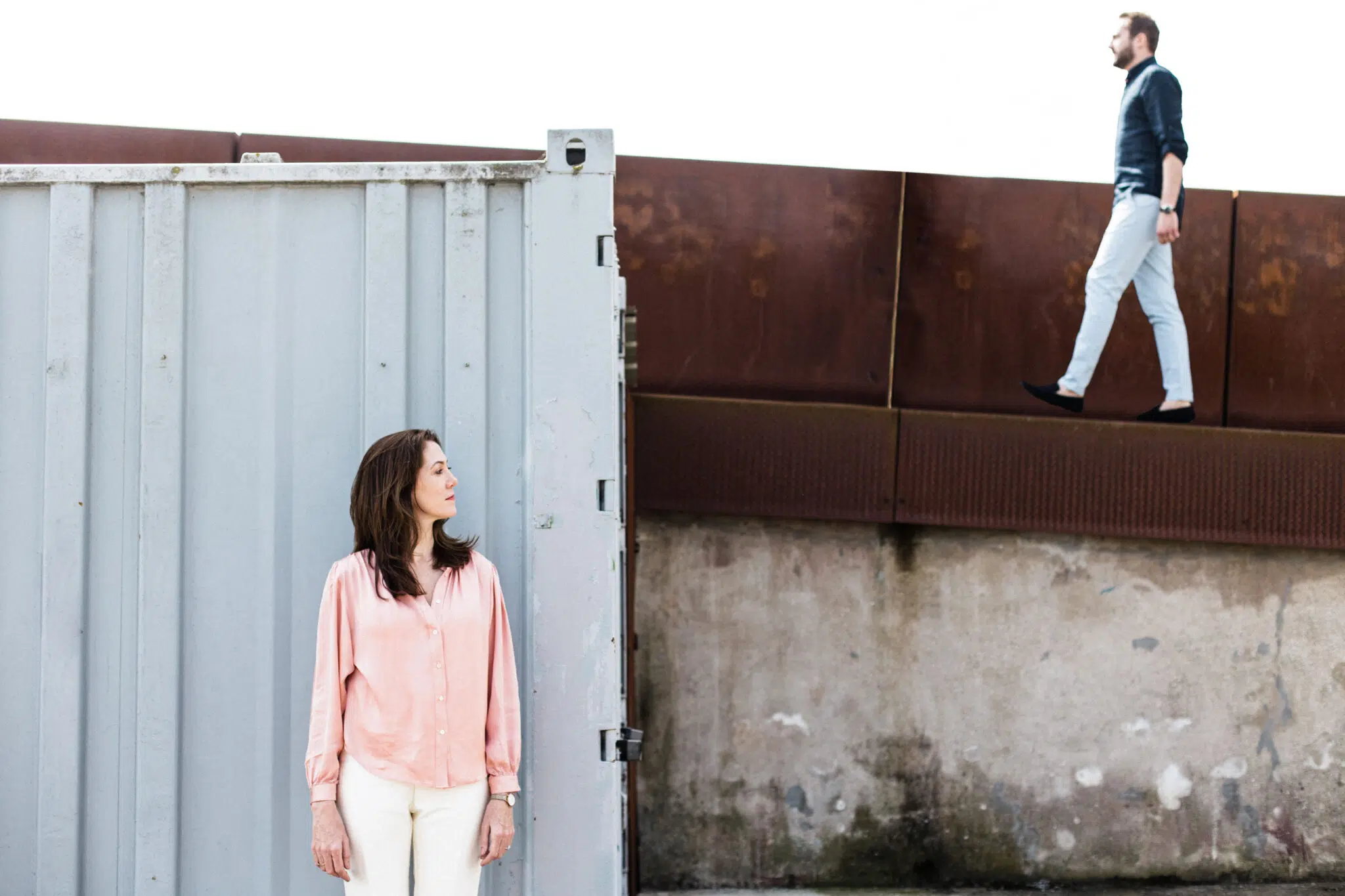 couple photo créative machine de l'ile de nantes