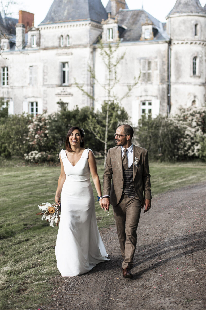 couple mariage chateau