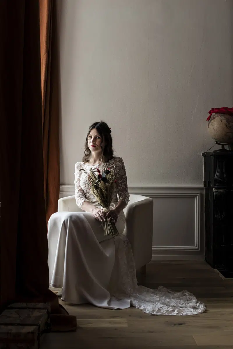 portrait mariée préparatif